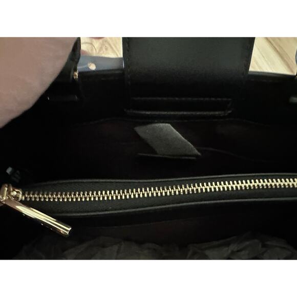 Kate Spade KB707 Reegan Medium Smooth Leather Satchel Crossbody in Black - Picture 9 of 11